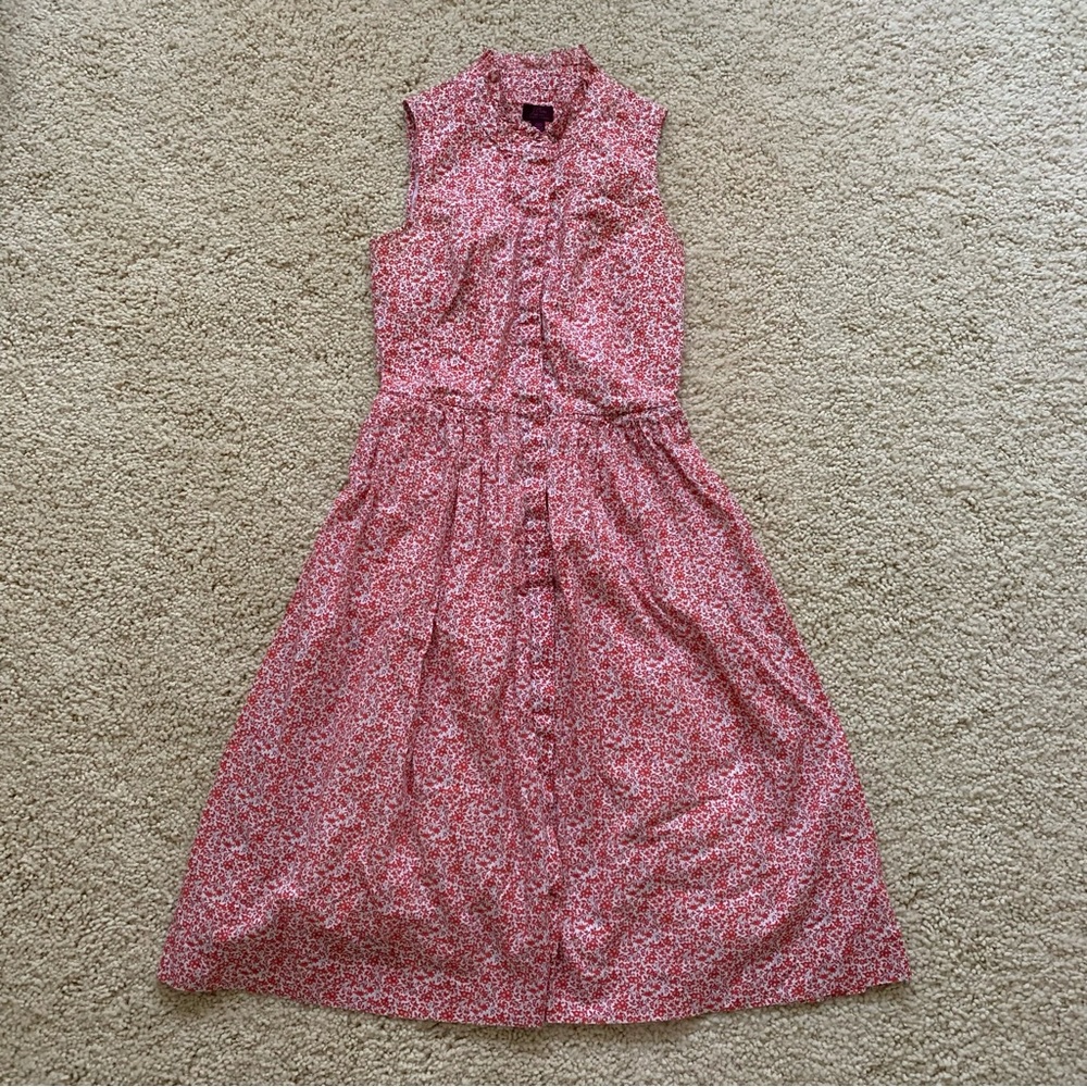 J. Crew Floral Red Dress